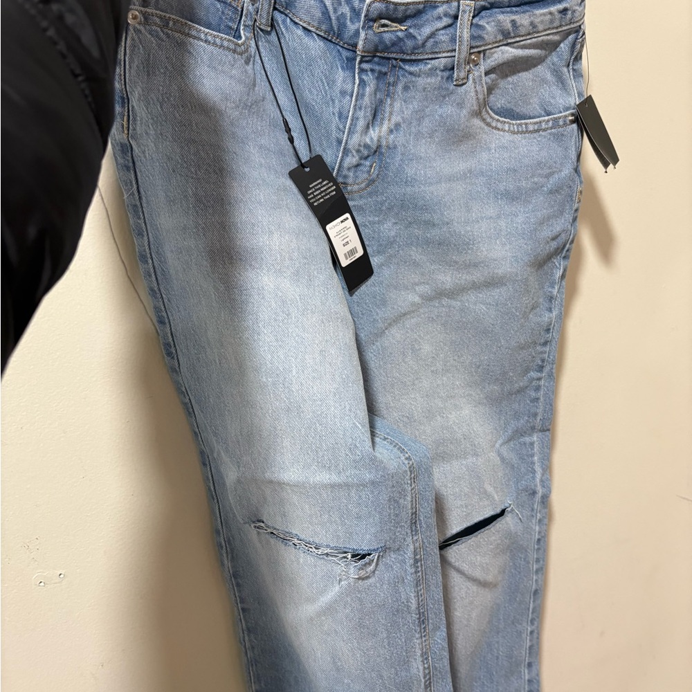 Fashion Nova Light Blue Flare Jeans